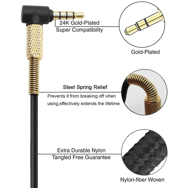 Câble Audio 2.5mm à 3.5mm pour Écouteurs Gaming 1.5m