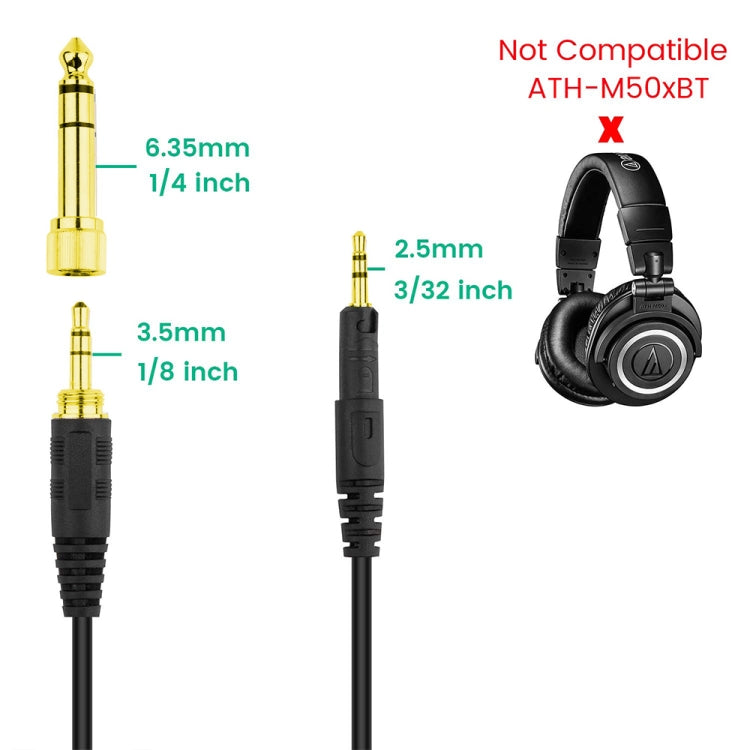 Câble Audio Gaming pour Casque Audio-Technica ATH-M50X