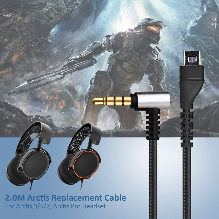Câble audio 2m pour écouteurs SteelSeries Arctis 3/5/7