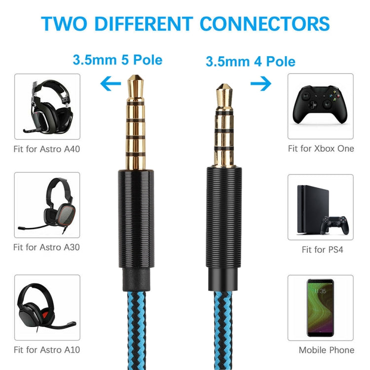 Gaming Audio Cable for Logitech Astro A10 A40 A30 Headset