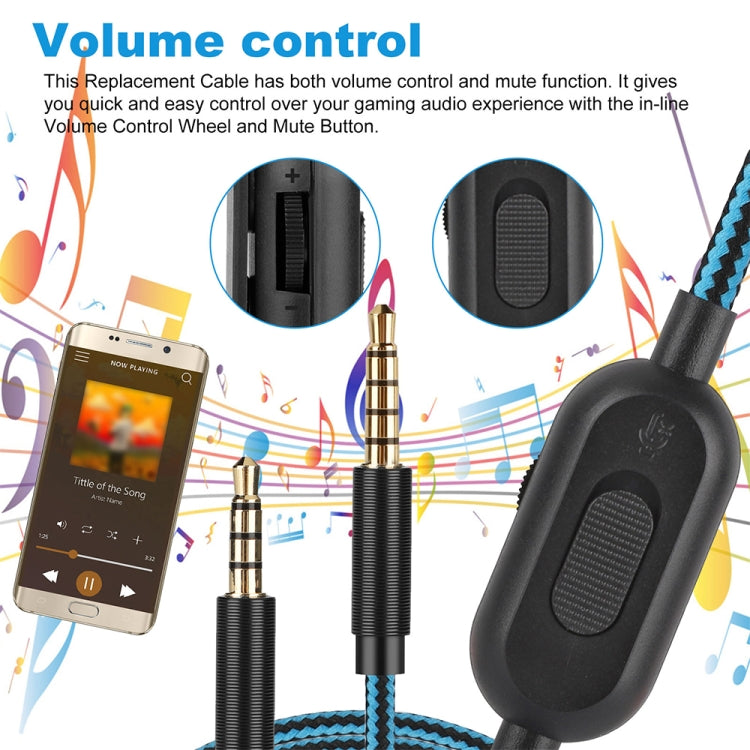 Gaming Audio Cable for Logitech Astro A10 A40 A30 Headset