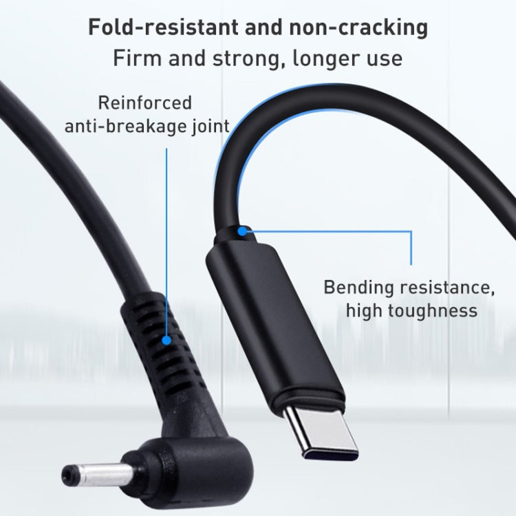 Câble USB-C pour PC portable 1,5 m - Alimentation rapide