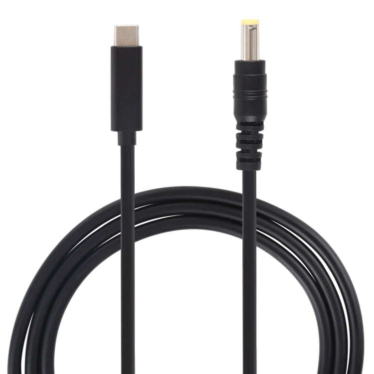 Câble USB-C pour PC 5,5 x 2,5 mm - 1,5 m Noir