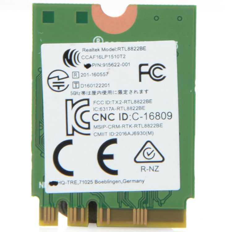 RTL8822BE carte adaptateur réseau double bande AC 433M Bluetooth 4.0 carte adaptateur réseau sans fil pour Dell / ASUS / Toshiba / Sony / Acer, RTL8822BE