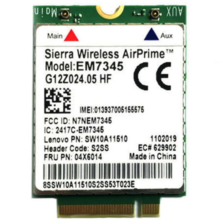EM7345 4G NGFF M.2 WWAN Card 04 x 6014 4G LTE / HSPA+ Card 42Mbps for Lenovo IBM / ThinkPad T450 / X240, EM7345