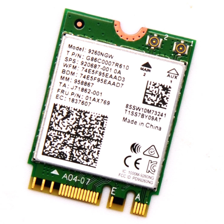 9260NGW Wireless-AC 9260NGW 1730Mbps 802.11ac AC Wireless Dual Band Bluetooth 5.0 WLAN Network Card