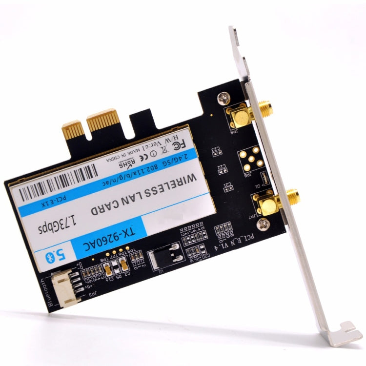 TX-9260AC sans fil-AC double bande 802.11ac 1730Mbps adaptateur WiFi PCI-e de bureau + Bluetooth 5.0 carte réseau WLAN pour Intel 9260ac, TX-9260AC 1730Mbps