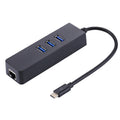 HUB USB-C vers 3 Ports USB 3.0 et Ethernet Gigabit