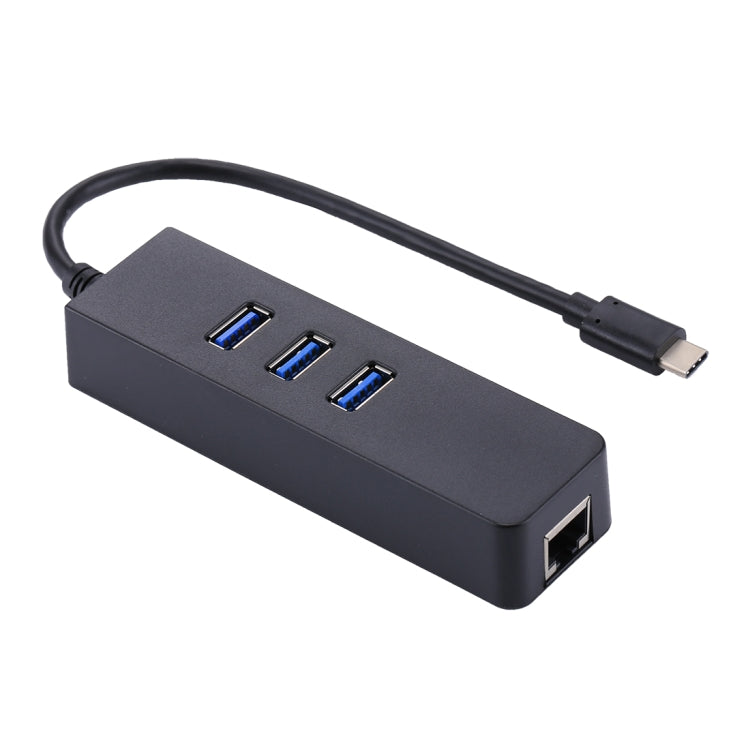 HUB USB-C vers 3 Ports USB 3.0 et Ethernet Gigabit