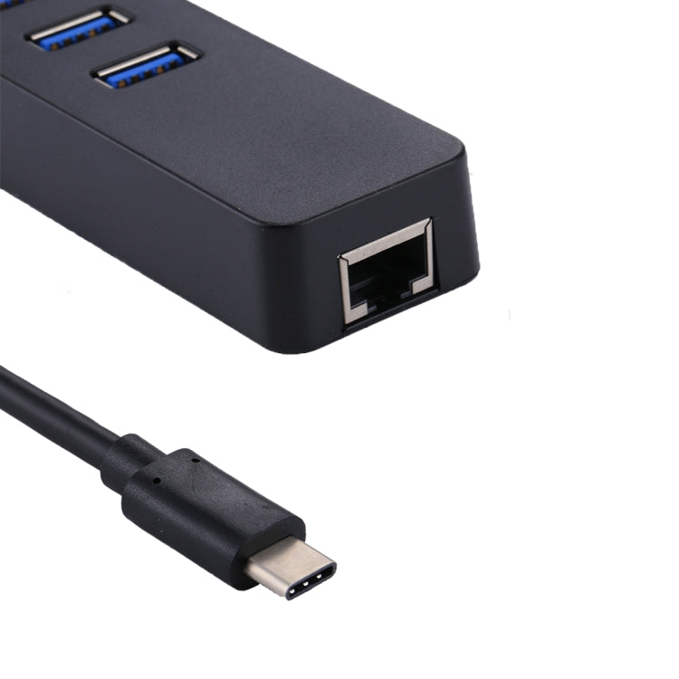 HUB USB-C vers 3 Ports USB 3.0 et Ethernet Gigabit