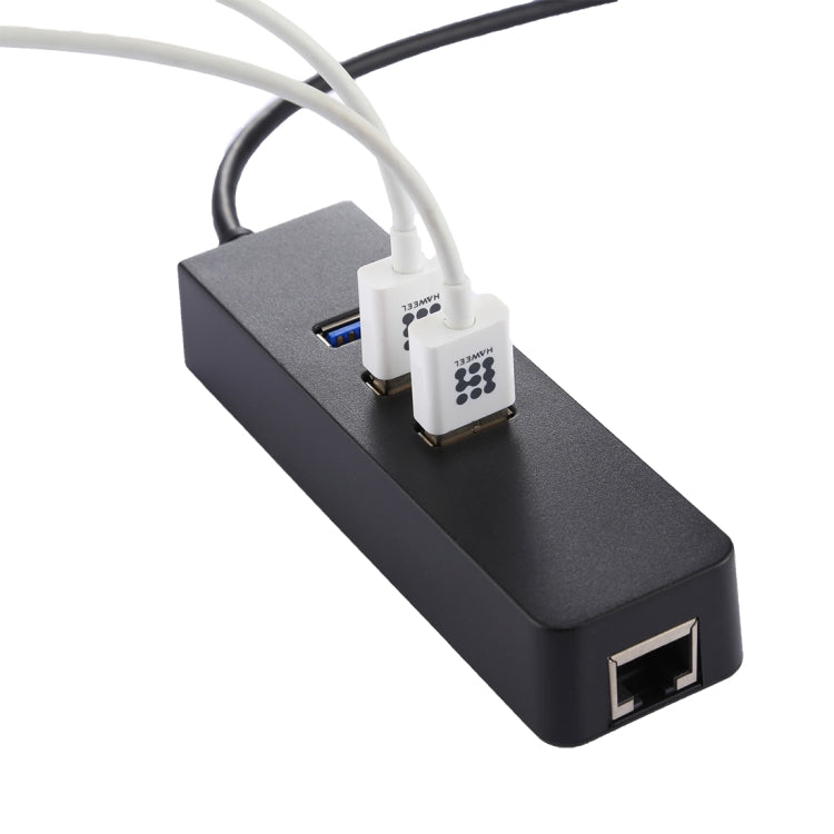 HUB USB-C vers 3 Ports USB 3.0 et Ethernet Gigabit