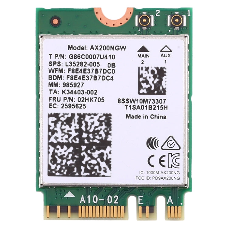 Carte réseau AX200 WiFi 2400Mbps pour PC gamer M.2