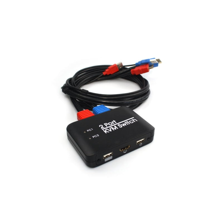 USB 2.0 + HDMI 2-Port KVM Switch