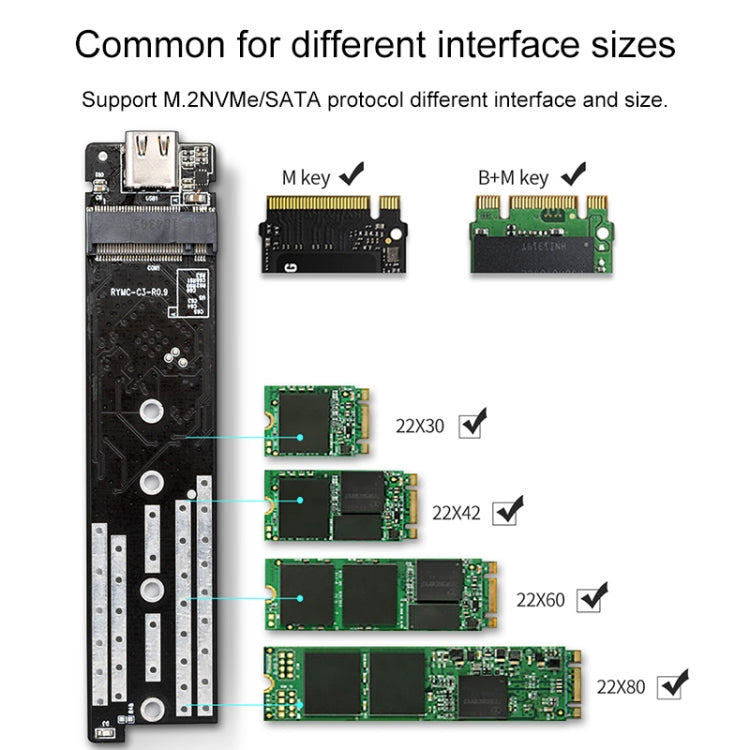 ORICO TCM2M-C3 Dual Protocol M.2 SSD Enclosure