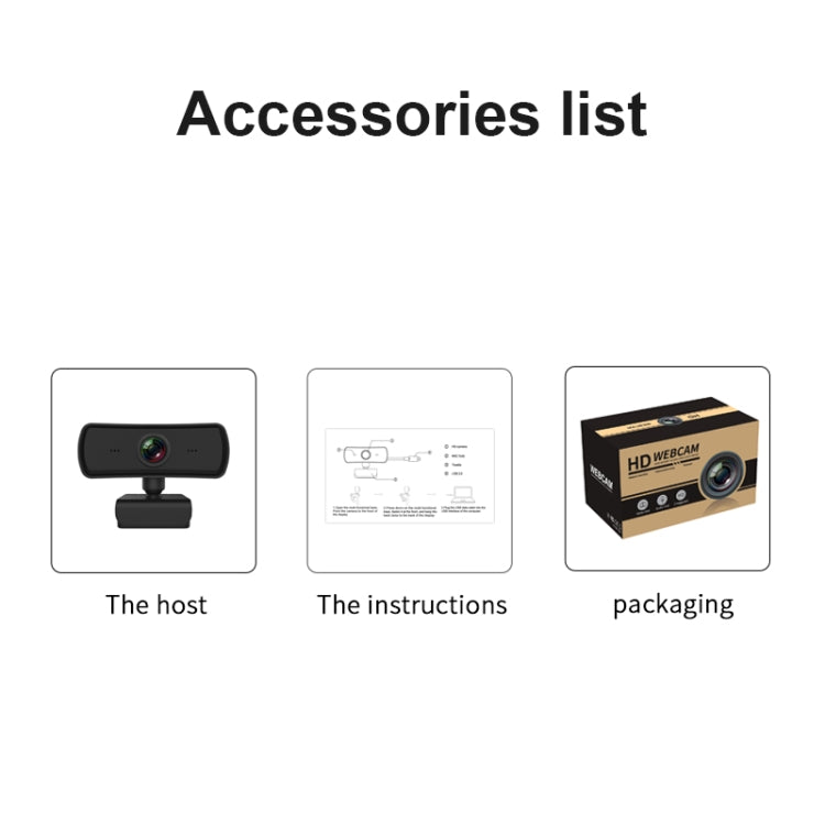 Webcam HD 1080P 2K pour Gaming et Vidéoconférences