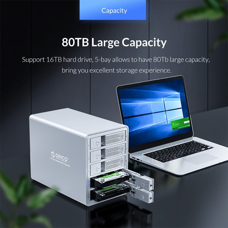 ORICO 9548U3-BK Multi-bay 3.5-inch Hard Drive Enclosure