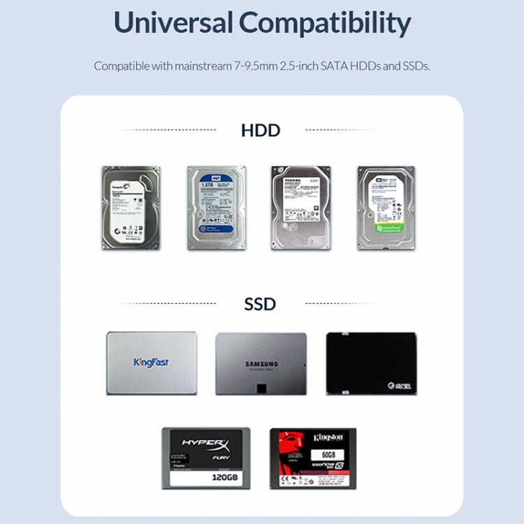 ORICO 2521U3 2.5 inch Portable Hard Drive Enclosure
