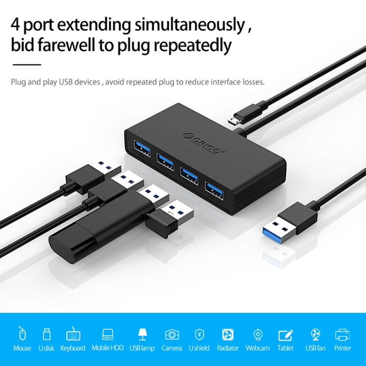 Concentrateur USB 3.0 4 ports ORICO pour PC Gaming
