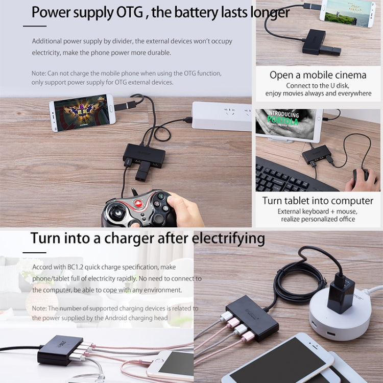 Concentrateur USB 3.0 4 ports ORICO pour PC Gaming