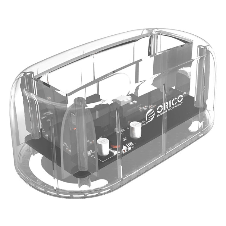 ORICO 6139C3-G2 Station d'accueil pour disque dur USB3.1 Gen2 Type-C transparente de 3,5 pouces