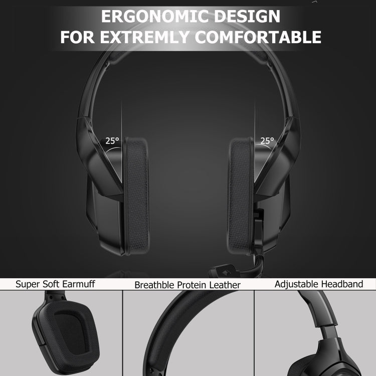 Casque de jeu ONIKUMA K20 avec microphone LED pour PC et PS4