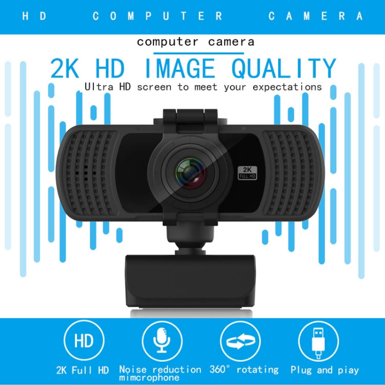 Webcam PC HD Rotative 360° avec Micro - Accessoire Gaming