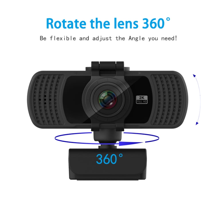 Webcam PC HD Rotative 360° avec Micro - Accessoire Gaming