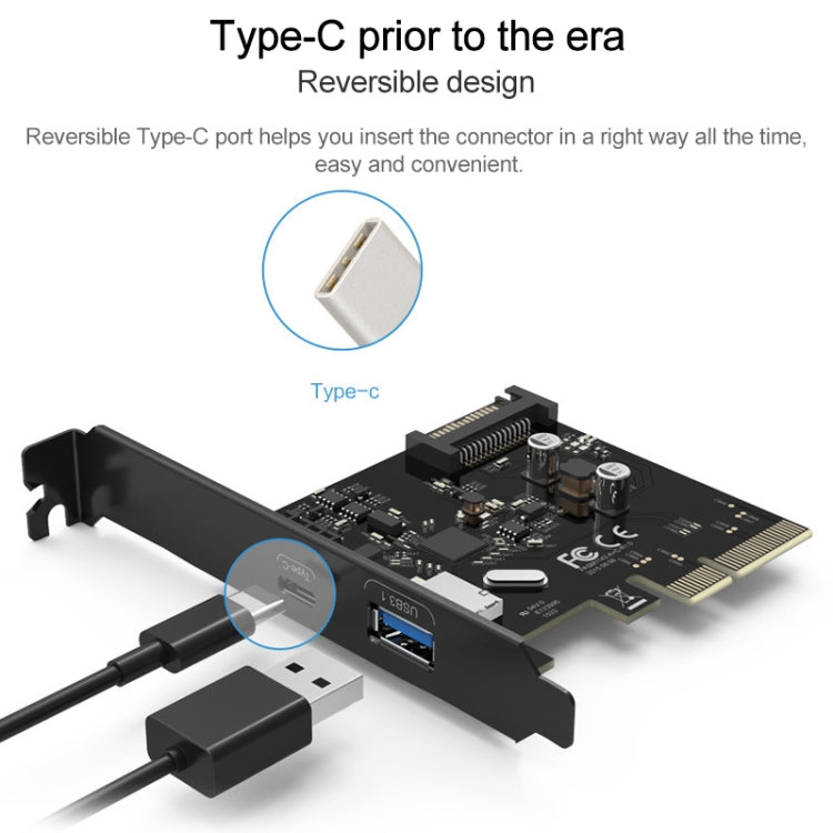 Adaptateur PCI-E ORICO PA31-AC pour Gaming USB 3.1