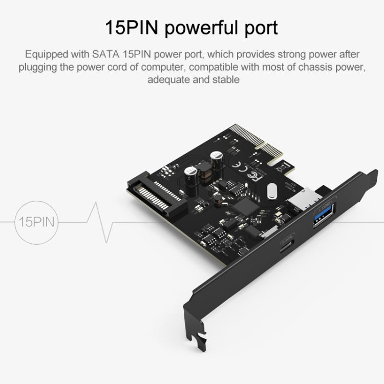 Adaptateur PCI-E ORICO PA31-AC pour Gaming USB 3.1