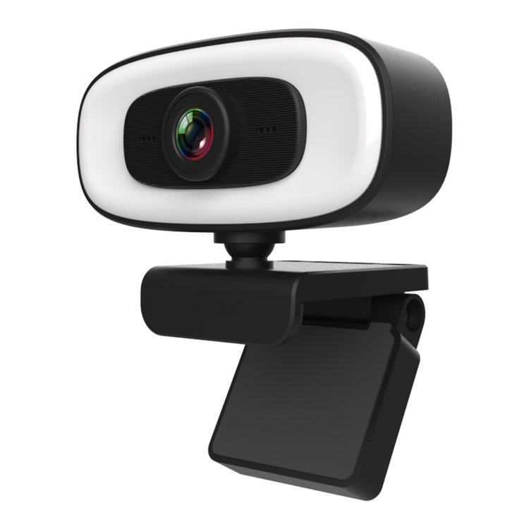 C10 2K HD sans distorsion, rotation à 360 degrés, lumière de remplissage à trois vitesses, lecteur USB gratuit, webcams, microphone intégré plus clair