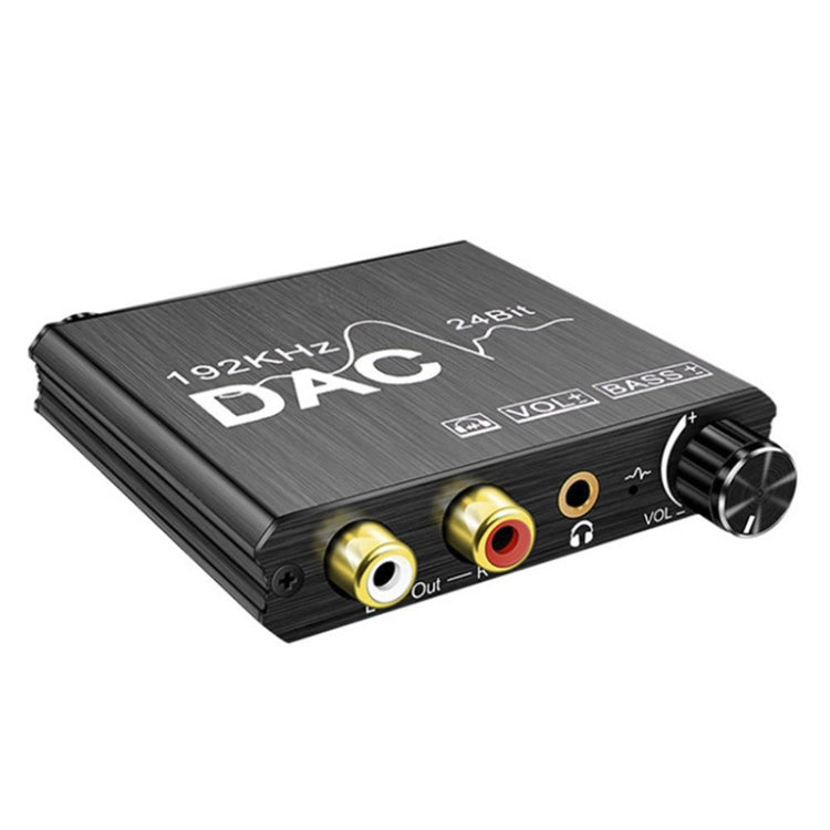 Convertisseur Audio numérique vers analogique, extracteur stéréo, amplificateur DAC optique SPDIF 192Khz 24 bits