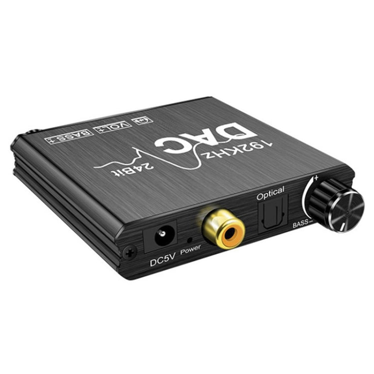 Convertisseur Audio numérique vers analogique, extracteur stéréo, amplificateur DAC optique SPDIF 192Khz 24 bits