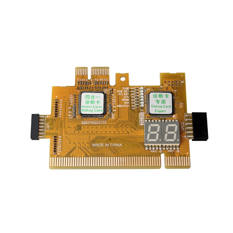 Carte de Diagnostic PCI-E LPC 4 en 1 pour PC Gamer