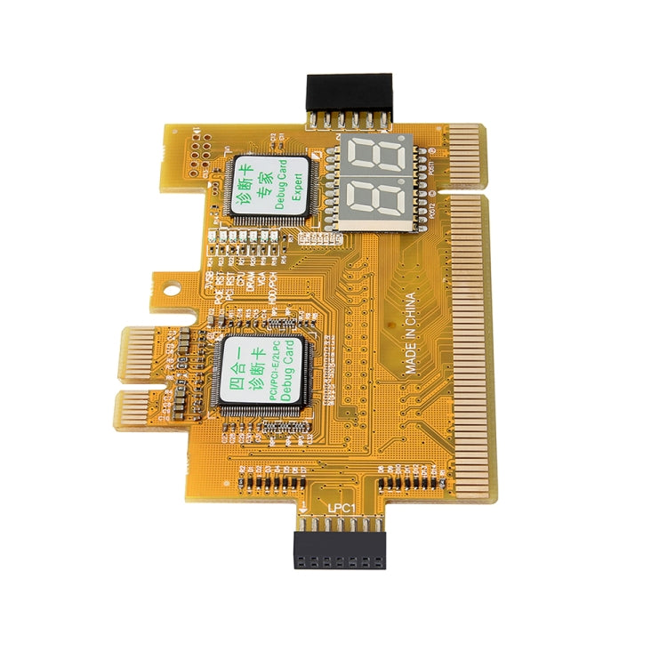 Carte de Diagnostic PCI-E LPC 4 en 1 pour PC Gamer