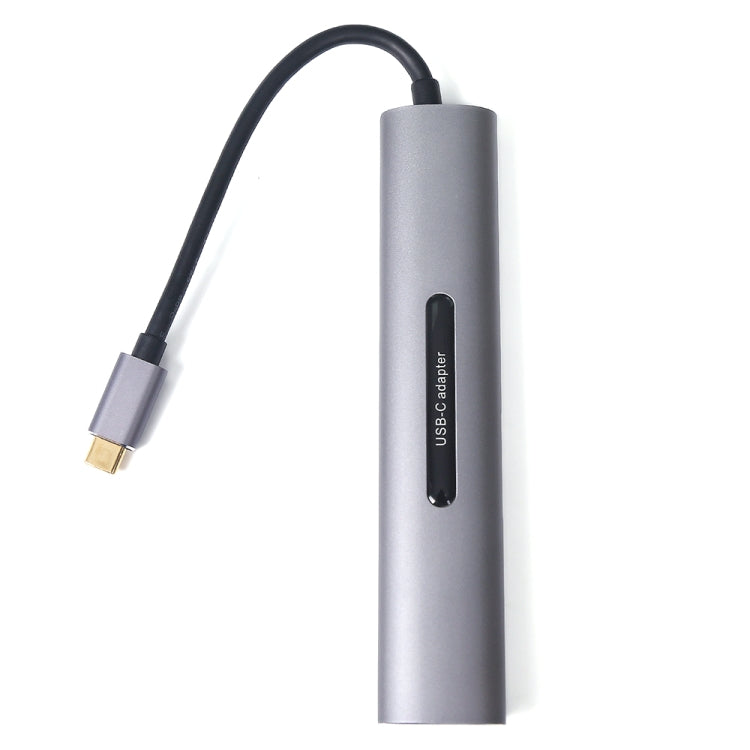 V161B 9-en-1 Type-C vers HD/VGA/USB3.0/SD/3,5 mm Audio/TF Lecteur de carte HUB, V161B