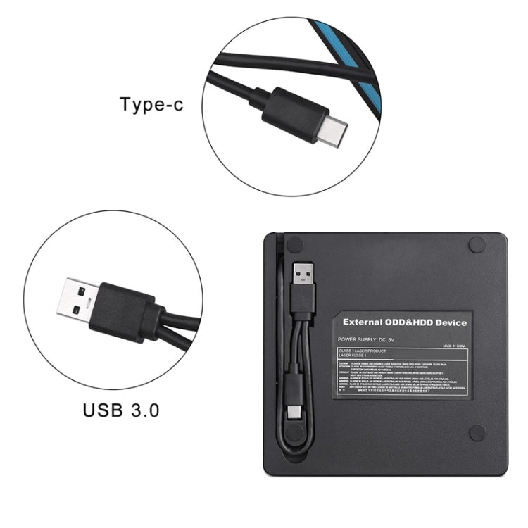 Type-C USB 3.0 Universal Optical Drive External DVD/CD/VCD Burner RW SVCD Drive, Universal Optical Drive