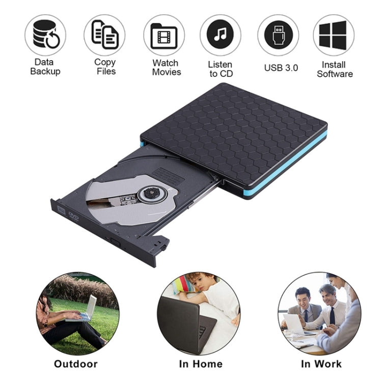 Type-C USB 3.0 Universal Optical Drive External DVD/CD/VCD Burner RW SVCD Drive, Universal Optical Drive