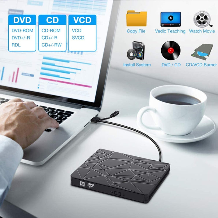 High-Speed USB 3.0 External DVD Drive for Gaming PC