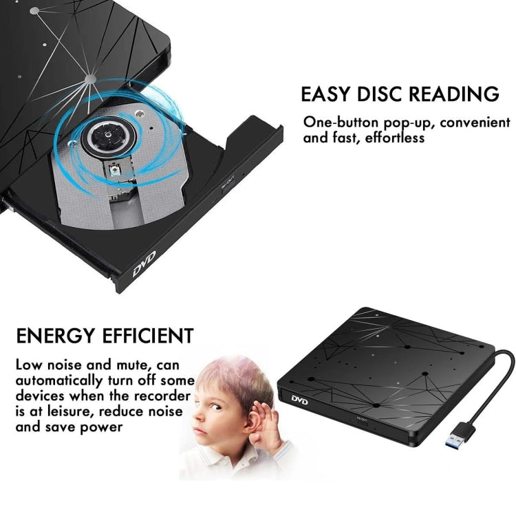 Lecteur DVD RW externe USB 3.0 pour PC Gaming
