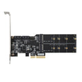 Adaptateur SATA 3.0 PCIe 3.0 vers 2 ports M.2 pour PC