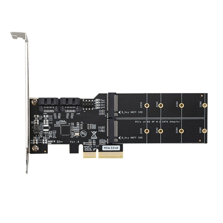 Adaptateur SATA 3.0 PCIe 3.0 vers 2 ports M.2 pour PC