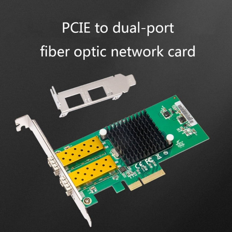 Carte réseau fibre optique PCIe double port 1000 Mbps pour