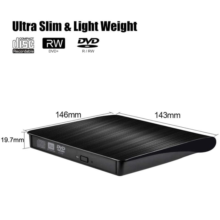 Lecteur CD/DVD-RW Externe USB 3.0 pour PC Gaming