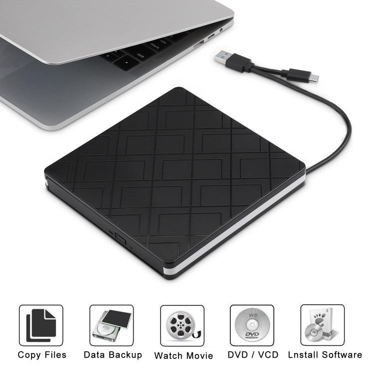 USB Type-C External DVD Drive for Gaming PCs