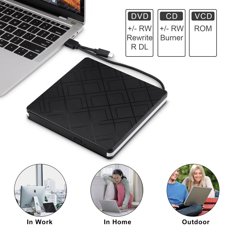 USB Type-C External DVD Drive for Gaming PCs