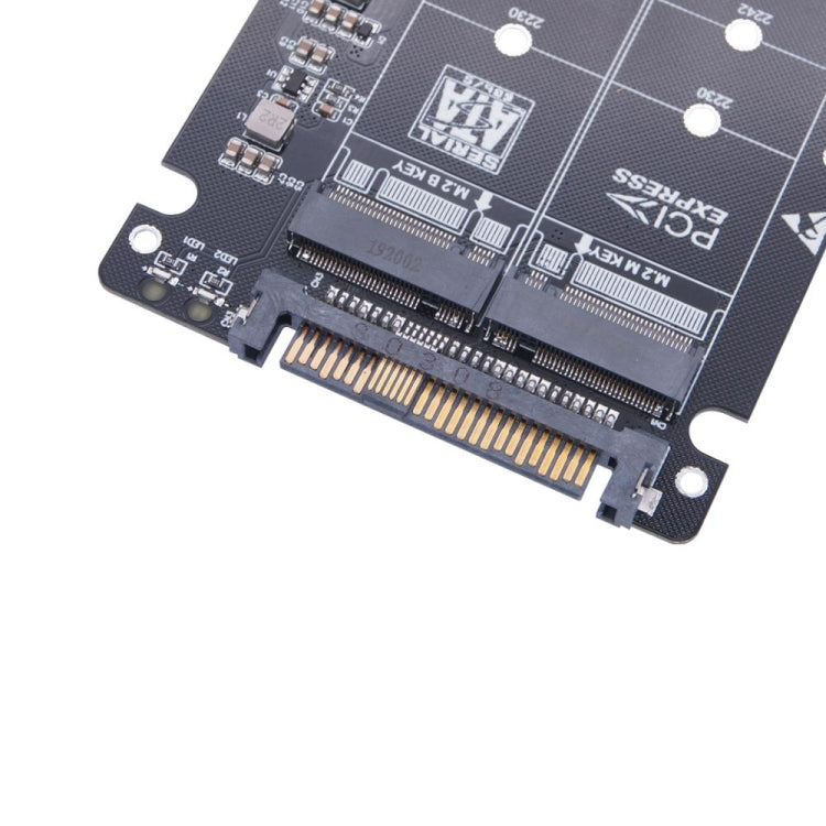 NGFF M.2 NVME to U.2 SFF-8639 2-Port Adapter Card