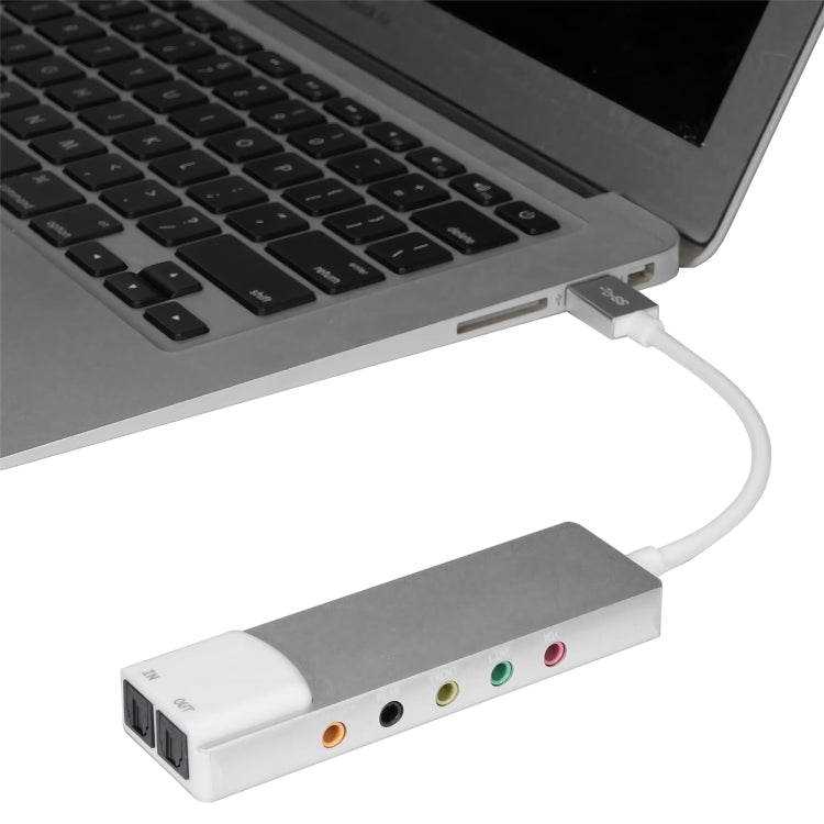 Carte son USB 6 en 1 pour gaming - Audio 7.1 CH et optique