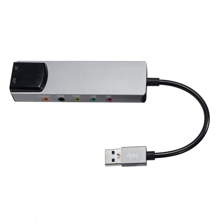 Carte son USB 6 en 1 pour gaming - Audio 7.1 CH et optique