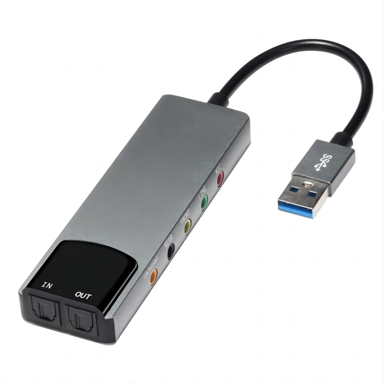 Carte son USB 6 en 1 pour gaming - Audio 7.1 CH et optique
