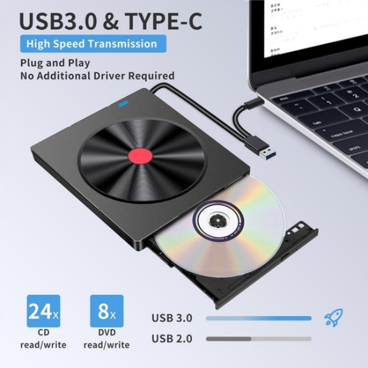 Graveur DVD Externe USB Type-C pour PC - Accessoire Gaming